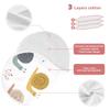 Mazeann Forest Cute Snail Burp Cloths Baby Boys Girls Absorbent Soft Cotton Burping Cloths Rags, 2 Pack view 3