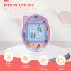 Protective Case for Tamagotchi Connection Clear PC Hard Shell Cover for Tamagotchi Connection Electronic Pet,Waterproof Sweatproof Washable Shockproof Anti-Drop 360 Full Protection(Clear+Blue) view 3