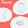 Protective Case for Tamagotchi Connection Clear PC Hard Shell Cover for Tamagotchi Connection Electronic Pet,Waterproof Sweatproof Washable Shockproof Anti-Drop 360 Full Protection(Clear+Blue) view 4