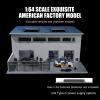 1/64 Diorama, Display with LED Lights, Diorama Garage for Alloy Sport Car Model Toy with LED Lights, Compatible with Hot Wheels Display Case, 1/64 Scale Buildings, Warehouse Scene view 2