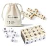 COHHFWPD Crossword Dice Game Full Alphabet 2set, 30 Letter Dice, Word Game view 1