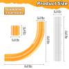 Replacement Pipe Track Set for Track Car, 8-Piece Straight Pipe Track with 16 Connectors, Compatible with Cars Toys, for Kids 6 7 8 Years Old Boys view 4