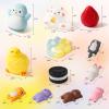 12 Pcs Taba Squishy Toys Pack Include (1 Strawberry,1 Cat Paw,1 Cookie,1 Hamster,1 Chick,1 Penguin,6 Mochi) Cute Taba Sensory Stress Relief Toys,Squishy Fidget Toys Adults,Party Favors Gifts for Kids view 2