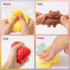 12 Pcs Taba Squishy Toys Pack Include (1 Strawberry,1 Cat Paw,1 Cookie,1 Hamster,1 Chick,1 Penguin,6 Mochi) Cute Taba Sensory Stress Relief Toys,Squishy Fidget Toys Adults,Party Favors Gifts for Kids view 3