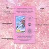 GINCEVHY 78 Beginner Pink Learning Tarot Cards Deck Tarot with Meanings, Illustrated Tarot Deck for Divination, Meditation & Gifts view 4