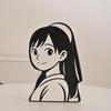 2D Anime Girl With A Pearl Earring Large Piggy Bank for Adults Must Break to Open,Ceramic Money Bank,Piggy Bank for Boys,Girls Coin Bank,Alcancias De Dinero Para NiOs,Alcancias De Dinero Para Adultos view 1