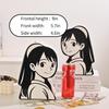 2D Anime Girl With A Pearl Earring Large Piggy Bank for Adults Must Break to Open,Ceramic Money Bank,Piggy Bank for Boys,Girls Coin Bank,Alcancias De Dinero Para NiOs,Alcancias De Dinero Para Adultos view 2