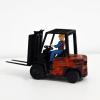 1/64 Scale Diorama Diecast Car Garage Forklift Model Prop with Magnetic Lifting Board, Warehouse Repair Scene Display Diorama Set (Red-Wheels are Immovable) view 2