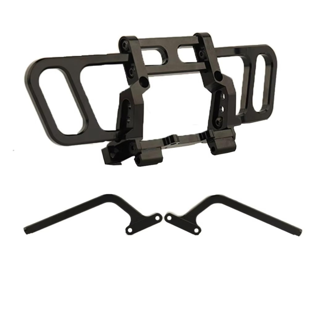 For Axial For Wraith 1/10 RC Car Metal Front Bumper Upgrade Parts Repair Replacement Accessories Bull Bar Black Bumper Parts