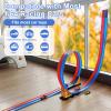Flexible Race Car Track for Kids  15ft DIY Bendable Ramp with Suction Cups  Portable Roll-Up Car Track for Kids Compatible with 1:64 Diecast Cars  Birthday Christmas for Boys Girls Ages 3+ view 3