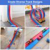 Flexible Race Car Track for Kids  15ft DIY Bendable Ramp with Suction Cups  Portable Roll-Up Car Track for Kids Compatible with 1:64 Diecast Cars  Birthday Christmas for Boys Girls Ages 3+ view 4
