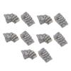 10Pcs Resin Miniature Stone Steps for DIY Micro Landscape Bent and Straight Stairs for Fairy Gardens Dollhouses Fish Tank Ornaments Garden and Desktop Decoration view 1