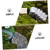 10Pcs Resin Miniature Stone Steps for DIY Micro Landscape Bent and Straight Stairs for Fairy Gardens Dollhouses Fish Tank Ornaments Garden and Desktop Decoration view 4