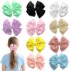 10pcs Baby Girls Hair Bow Clips Fully Lined Baby Bows Hair Pins Hair Bows Alligator Clips for Baby Girls Infants Toddlers view 1