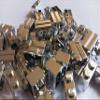 (10 Pieces) 1x2 Chrome Silver Brick, Modified Masonry Profile view 2