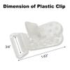 10-Pack Pacifier Clip Replacement Ends - BPA-Free Plastic Fasteners for DIY Baby Crafts, Sewing Bibs & Blankets Straps (3/4 Inch, Transparent) view 2