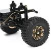 Rc Car Wheel Rim Tire for Axial SCX24 AXI00001 for Deadbolt for Gladiator 4pcs 1.0" Metal Beadlock Wheel Hub Rims Tires Set for 1/24 RC Crawler Car view 4