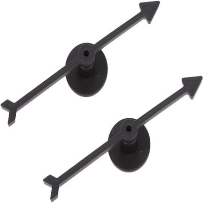2Pcs Spinner Game Engaging Board Arrow Set Home and School Party Spinners Plastic Craft with Suction Cup Board Games Accessories (Black)