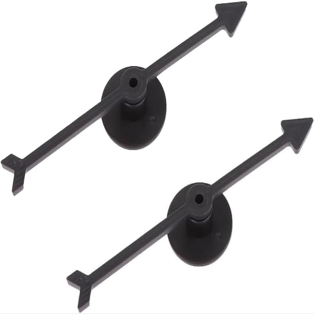 2Pcs Spinner Game Engaging Board Arrow Set Home and School Party Spinners Plastic Craft with Suction Cup Board Games Accessories (Black)