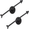 2Pcs Spinner Game Engaging Board Arrow Set Home and School Party Spinners Plastic Craft with Suction Cup Board Games Accessories (Black) view 1