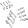 12-Piece 1/12 Scale Silver Miniature Cutlery Set - Stainless Steel Dollhouse Accessories for Cupcake Decorations and Model Displays (0.8" Tiny Forks/Spoons) view 1