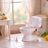 1:12 Scale Miniature Bathroom Toilet - Realistic Dollhouse Furniture for DIY Crafts, Dioramas and Architectural Models view 4