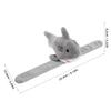 Abaodam Plush Shark Snap Bracelet Kids Slap Band Stuffed Animal Hugger Wristband Toy for Dress up and Party Favor view 2