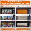 Storage for Hot Wheels 1/64 Scale Toy Car Display Case Stackable Parking Garage with Lights and Electric Voice-Control 3 Replaceable 3D Scene Dioramas (Black) view 3