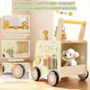 Pithfor Wooden Activity Cube Push Walker, Wooden Baby Walker, Montessori Toys for Babies 10-12 Months 1 2 3 Years Old Boys & Girls, Help Learning to Walk & Sit-to-Stand view 4