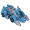 Chiyyak 2-in-1 Electric Dinosaur Car for Kids, LED Light, Music, Transforming Dinosaur Car, Fog Spray, Dinosaur Distortion Car (Blue) view 1