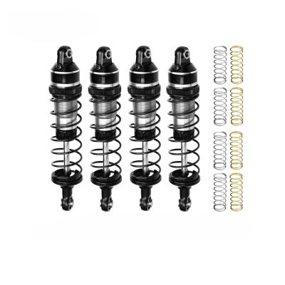 DMSHAETS Alloy Front and Rear Adjustable Spring Shock 87mm Compatible with TRAXXAS MINI MAXX(Red)