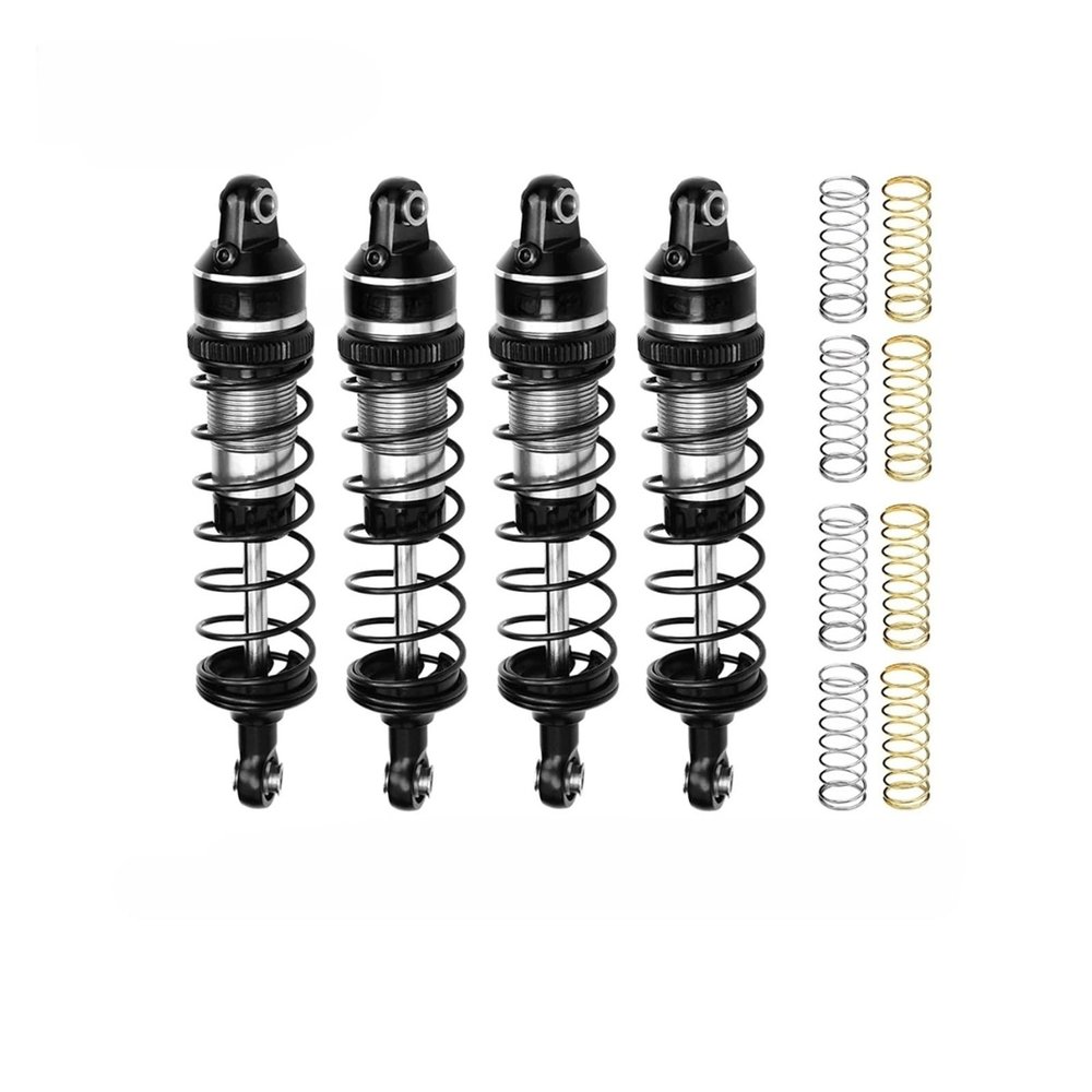 DMSHAETS Alloy Front and Rear Adjustable Spring Shock 87mm Compatible with TRAXXAS MINI MAXX(Red)