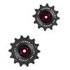 TRiPEAK 12/14T Jockey Wheel Pulley Set, 2 pcs for SRAM 12 Speed E-Tap AXS RED E1/Force E1 Road Rear Derailleur, Black (Stainless Steel) view 1