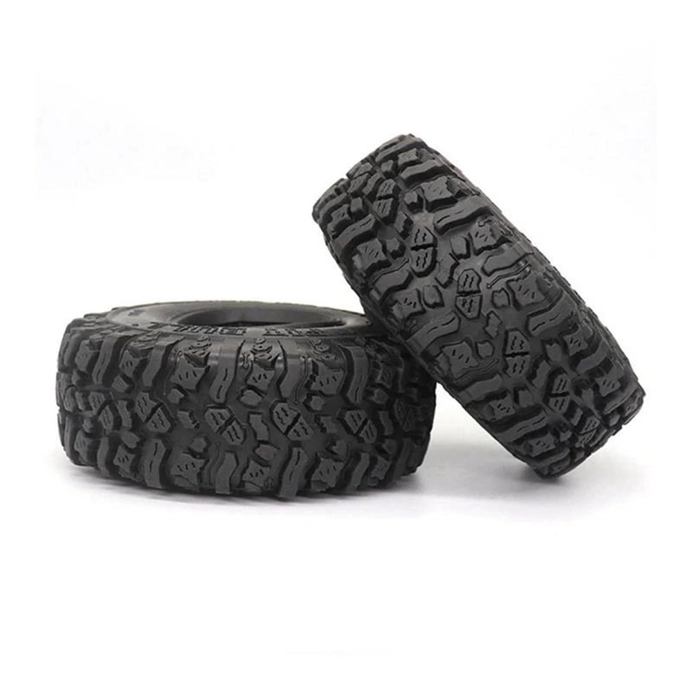 Rc Car Wheel Rim Tire for Axial for SCX10 90046 for Traxxas TRX4 D90 for MST 12PCS 120MM 1.9 Rubber Rocks Tyres Wheel Tires for 1/10 RC Rock Crawler