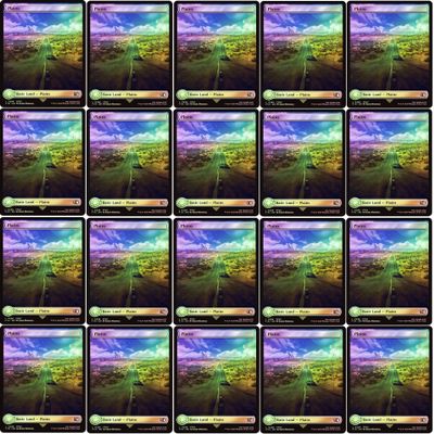 20x Magic The Gathering Final Fantasy FOIL Full Art Lands - MTG - Plains #296 (Foil)