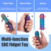 All in One Little Ouchies EDC Fidget Toy for Adults,with Fidget Slider,Button Clicker,Gear Spinner,Spiky Pain Stim,Novelty Toy for Stress Relief view 2