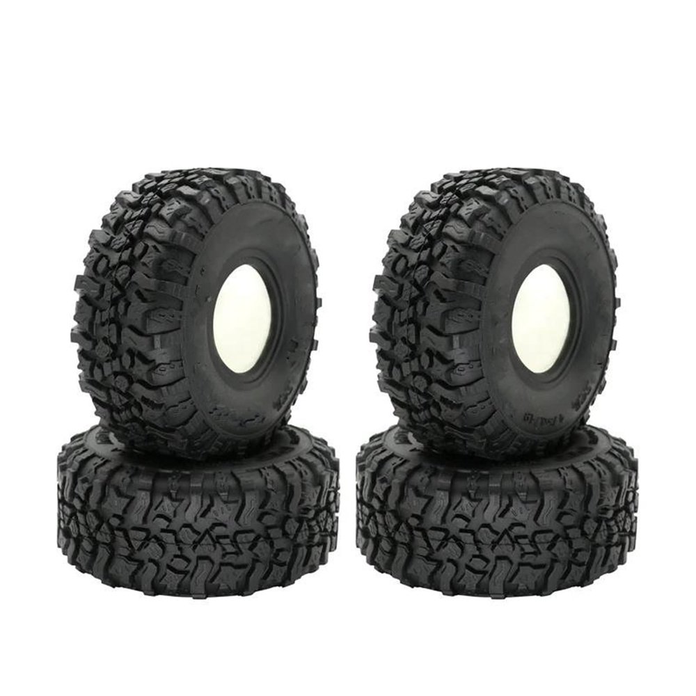 Rc Car Wheel Rim Tire for Axial for SCX10 90046 AXI03007 for Traxxas TRX4 D90 4PCS 120MM 1.9Inch Rubber Tyres Wheel Tires for 1/10 RC Rock Crawler