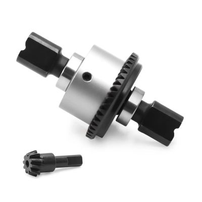 35T 8T/43T 10T Steel Front Rear Differential Set ARA310990 Compatible with 1/8 V5 V6 1/7 Upgrade Parts(43T 10T Silver)