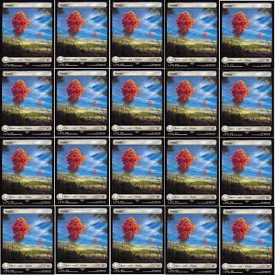 20x Magic The Gathering Final Fantasy Full Art Lands - MTG - Plains #294 (Non-Foil)