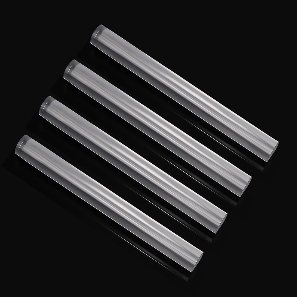 KEPYDRMTF 4pcs Acrylic Clay Roller, Plastic Clear Round Tube Roller Pin Polymer Clay Tools for DIY Handmade Crafts Handmade Art Supplies