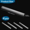 KEPYDRMTF 4pcs Acrylic Clay Roller, Plastic Clear Round Tube Roller Pin Polymer Clay Tools for DIY Handmade Crafts Handmade Art Supplies view 2