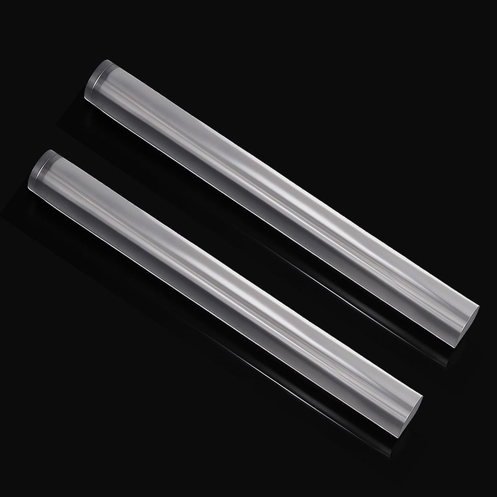 KEPYDRMTF 2pcs Acrylic Clay Roller, Plastic Clear Round Tube Roller Pin Polymer Clay Tools for DIY Handmade Crafts Handmade Art Supplies
