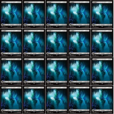 20x Magic The Gathering Final Fantasy Full Art Lands - MTG - Swamp #301 (Non-Foil)