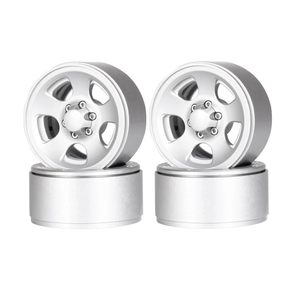 4Pcs Aluminum 5 Spokes for Classic 1.9 Beadlock Wheels for Rim for 1/10 RC Car Crawler for Axial SCX10 for trx4 for Bronco for MST CFX 86100 YK4102 TF2