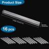 KEPYDRMTF 16pcs Acrylic Clay Roller, Plastic Clear Round Tube Roller Pin Polymer Clay Tools for DIY Handmade Crafts Handmade Art Supplies view 2