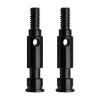 YRhXAF Metal Front Axle Shaft Front Axle Spindles Compatible with 1/10 Monster Truck 2WD RC Car Upgrade Parts(Black) view 1