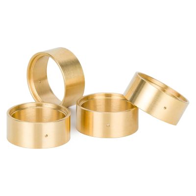 1.0Inch 64g RC Crawler Brass Beadlock Wheel Clamp Ring Fits for Axial for trx4m SCX24 1/18 1/24 RC car Accessories(Brass)