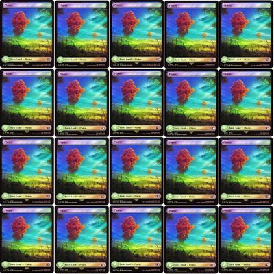 20x Magic The Gathering Final Fantasy FOIL Full Art Lands - MTG - Plains #294 (Foil)