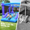 Hapfan Inflatable Bounce House for Big Kids, 15ft x 12ft Large Outdoor Bouncy Castle with Wider Slide & Basketball Hoop, Great for Birthday Party, Blower Included, Holds 6 Kids 600lbs (Purple) view 2