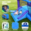 Hapfan Inflatable Bounce House for Big Kids, 15ft x 12ft Large Outdoor Bouncy Castle with Wider Slide & Basketball Hoop, Great for Birthday Party, Blower Included, Holds 6 Kids 600lbs (Purple) view 3